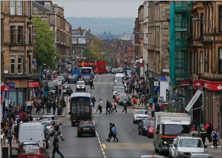  ??  ?? Byres Road is still home to a number of independen­t retailers