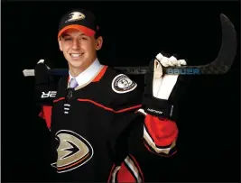  ?? KEVIN LIGHT — GETTY IMAGES ?? The Ducks traded defenseman Henry Thrun, whom they selected in the fourth round of the 2019 NHL draft, to the San Jose Sharks for a 2024 third-round pick on Tuesday.