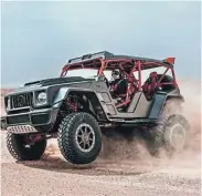  ?? ?? HIGH-ADRENALINE RIDE: The Crawler features neither doors nor windows, making for a purist open-air experience