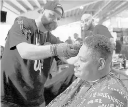  ?? CHARLES KING/ORLANDO SENTINEL ?? Getting a license to barber shouldn’t be so hard, Gov. Ron DeSantis says.