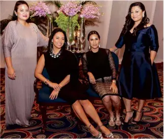  ??  ?? THE DIZONS: from left, Ginny Dizon, Janina Dizon-Hoschka, Lucille Dizon and Candy Dizon