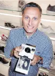  ??  ?? Bill Jordan and others opened South Granville’s Grail sneaker store by snapping guests with way-back-tothe-future Polaroid cameras.