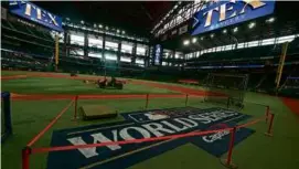  ?? JULIO CORTEZ/ASSOCIATED PRESS ?? The World Series opens at Globe Life Field on Friday night.