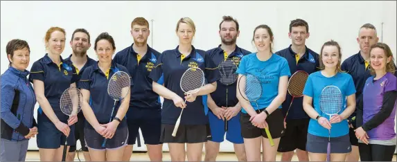  ??  ?? The Kerry Inter-county Grade E team travelled to the WIT Sports Centre in Waterford to do battle in the Munster All-Ireland series last Sunday. They finished runners-up on the day. From left: Marian O’Neill, Manager, Mairead O’Regan, Donnacha Moloney,...