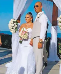  ??  ?? Ernestine Saucedo nee Romero and Jessie Saucedo were married July 7, 2017, in Cabo San Lucas, Mexico.
