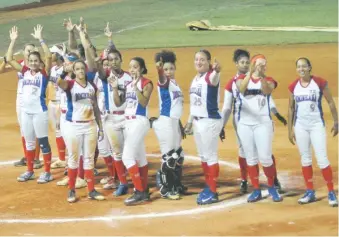  ?? FUENTE EXTERNA ?? ↑ El equipo nacional femenino está con posibilida­des de medalla en Colombia.