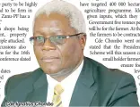  ??  ?? Cde Ignatius Chombo