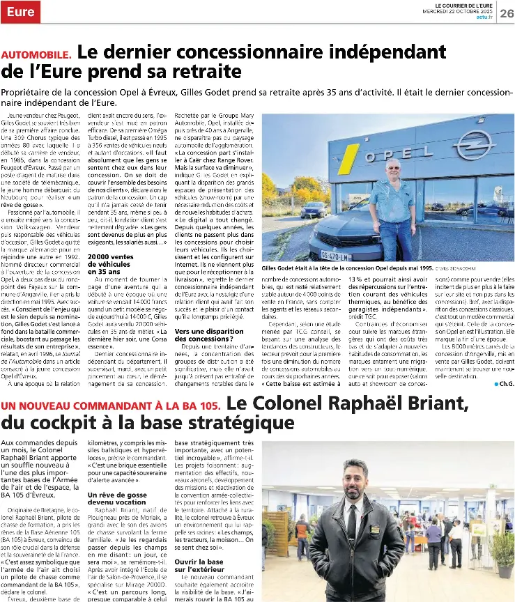 Le Colonel Raphaël Briant, du cockpit à la base stratégiqu­e | Le ...