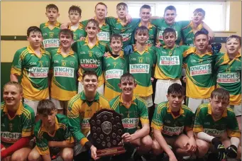  ?? The victorious Castlegreg­ory team winners of the West Kerry U-16 Shield ??