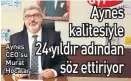  ??  ?? Aynes CEO’su Murat Hocalar