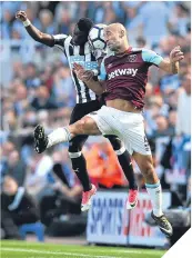  ??  ?? ■
Christian Atsu and Pablo Zabaleta.