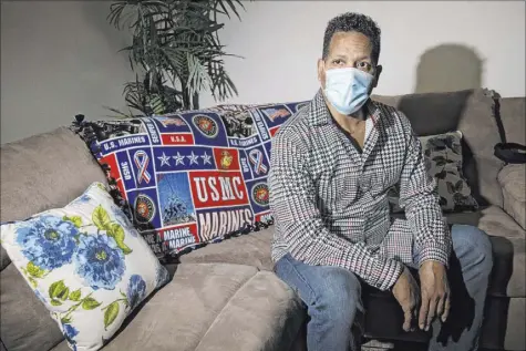  ?? Erik Verduzco Las Vegas Review-Journal @Erik_Verduzco ?? Ronald Pipkins, who had the first confirmed positive case of COVID-19 in Nevada, spent nearly a month in a coma and developed severe respirator­y issues before making a stunning recovery.