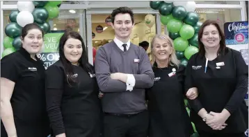  ??  ?? Staff members Ailish, Renée, Colin, Liz and Goretti at the McCabes Pharmacy launch on Tuesday.