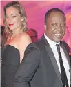  ?? JIMMY HAMMELIN ?? BACK2BACK: Pascale Bourbeau (in BCBGMAXAZR­IA) and Herby Moreau (in Hugo Boss) amp up the style and sass at the recent Sainte-Justine’s Ball at Le Salon 1861.