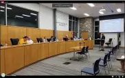  ?? IMAGE FROM SCREENSHOT ?? Preston Luitweiler speaks to the Sept. 7 Limerick Township Board of Supervisor­s meeting.