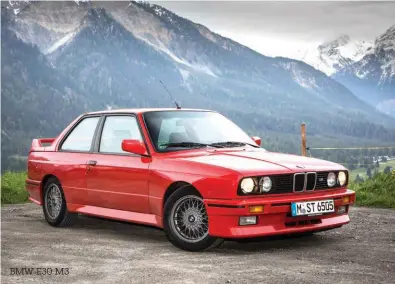  ??  ?? BMW E30 M3