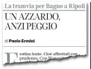  ??  ?? L’editoriale del direttore Paolo Ermini sulla tramvia a Bagno a Ripoli pubblicato il 27 dicembre scorso