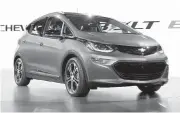  ?? PAUL SANCYA, THE ASSOCIATED PRESS ?? Chevrolet’s 2017 Bolt is an all-electric, five-seat sedan capable of 320 kilometres on a single charge.