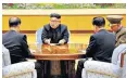  ??  ?? Seoul held live fire drills yesterday, top, as Kim Jong-un considered his next move
