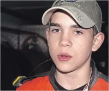  ?? BERND FRANKE THE ST. CATHARINES STANDARD ?? Donny Lampman, 14, of Vineland is in his second season racing 8-cylinder stock cars.