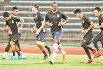  ??  ?? MENDES ... is expected the lead the line for Sabah in the Premier League tie against UKM FC at the Kuala Lumpur Football Stadium tonight. - Photo credit Safa Media.