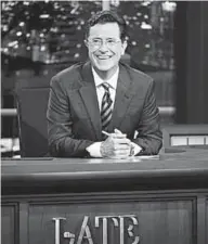  ??  ?? The Late Show host, Stephen Colbert.(Photo: TV.com)