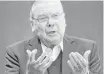  ?? Rick Bowmer / Associated Press ?? Jon Huntsman Sr. in 2014 released a memoir called “Barefoot to Billionair­e.”