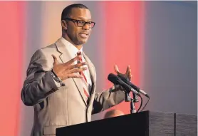  ?? MARK WALLHEISER/ASSOCIATED PRESS ?? Newly hired Florida State head coach Willie Taggart has had a small window to recruit for the early signing period.