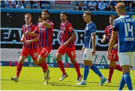  ?? Foto: Eibner/buenning ?? Im Hinspiel gegen Rostock erzielte der Fchler Stefan Schimmer das Tor des Tages.