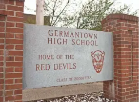  ?? BRANDON DILL/SPECIAL TO COMMERCIAL APPEAL ?? The Germantown district’s portfolio of six schools would grow to nine with the addition of the three namesake schools.