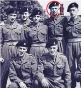  ??  ?? National Service: Michael Caine (circled) in the Royal Fusiliers