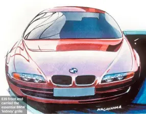  ??  ?? E39 front end carried the essential BMW ‘kidney’ grille