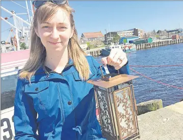  ?? CARLA ALLEN ?? Yarmouth Walking Tour guide Candice Phibbs will be weaving stories of shipwrecks, ghosts, rum runners and much more during Friday nights and Sunday afternoon tours this summer.