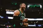  ?? Morry Gash / Associated Press ?? The Celtics’ Al Horford reacts during the second half of Game 4 at Milwaukee Monday. Horford scored 30 points in a 116-108 win.