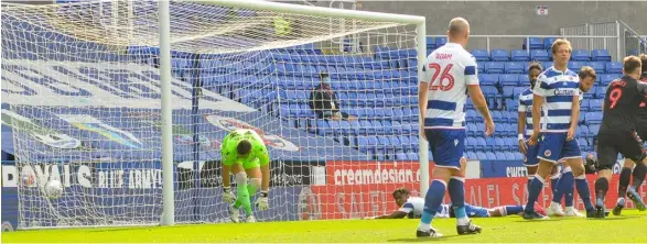  ?? Pictures: Steve Smyth ?? Stoke stole a point with a 91st minute equaliser from Nick Powell as the Royals had to settle for a draw in their first game back in action.