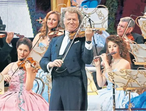  ?? ?? SHOWMAN: Andre Rieu produced a stunningly colourful evening’s entertainm­ent at P&J Live. Pictures by Chris Sumner.