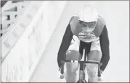  ?? Getty Images ?? Zach Bell of Watson Lake, Yukon, is one of the top individual
threats for the cycling track events starting Friday.