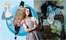  ??  ?? Alice through the ages ... Disney’s character; Viktor&Rolf haute couture; Mia Wasikowska in Tim Burton’s film; and Tim Walker’s shoot for Pirelli. Composite: Team Peter Stigter/ Alamy/Disney/Tim Walker