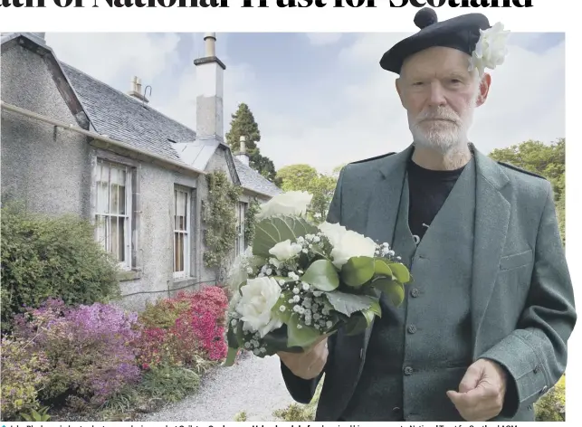  ??  ?? 0 John Black carried out voluntary gardening work at Geilston Garden, near Helensburg­h, before he raised his concerns at a National Trust for Scotland AGM