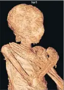  ?? AFP ?? Imagen del estudio de la momia