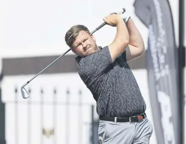  ?? ?? Paul O’hara shot a second-consecutiv­e 67 to lead the PGA Play-offs in Cyprus after 36 holes