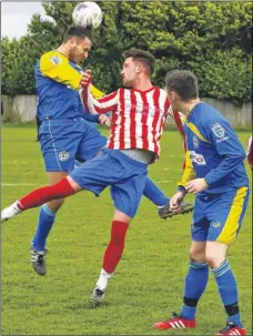  ?? Picture: Andy Jones FM4712368 ?? Mangravet (red) beat Snodland Town Reserves 2-1 in the Maidstone Charity Cup