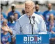  ?? Foto: Drew Angerer, afp ?? Joe Biden eröffnet seine Kampagne in Philadelph­ia.