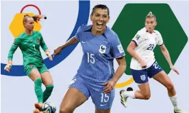  ?? ?? Star trio (from left): the Netherland­s goalkeeper Daphne van Domselaar, the France midfielder Kenza Dali, and the England midfielder Alessia Russo. Composite: Getty Images