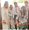  ??  ?? Sustainabl­e Developmen­t, External Affairs and Communicat­ion Director Farzana J Khan and Governor of the Southern Province, Dr. Hemakumara Nanayakkar­a at the opening