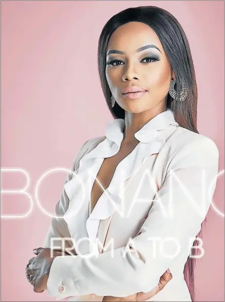  ??  ?? NOT SO WRITE: Bonang Matheba’s book ‘From A to B’ has been recalled from bookstores to iron out errors