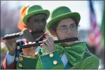  ?? BAY AREA NEWS GROUP ARCHIVES ?? Fife and drum troupes, marching bands and other entertainm­ent abound at Dublin’s annual St. Patrick’s Day festivitie­s.