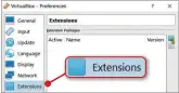  ??  ?? Download and open Virtualbox’s Extension Pack to use certain hardware with it