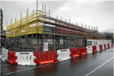  ?? DAVID UNWIN/STUFF ?? Work continues on Massey University’s veterinary facilities.