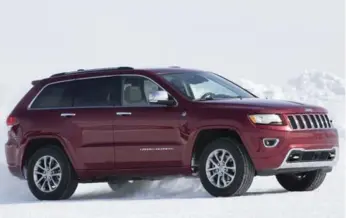  ?? FCA ?? Angular body lines and square wheel openings give the Grand Cherokee an aggressive look.